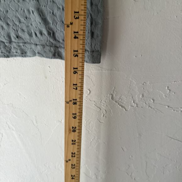 Emma & Elsa Y2k One Size Gray Floral Textured Short Sleeve Stretch Baby Tee - Picture 5 of 8